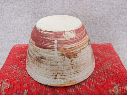 Sabine Schmidt Pottery Large Decorative Bowl in Brown/Grey, Japanese-Inspired Pottery Devon Ceramics